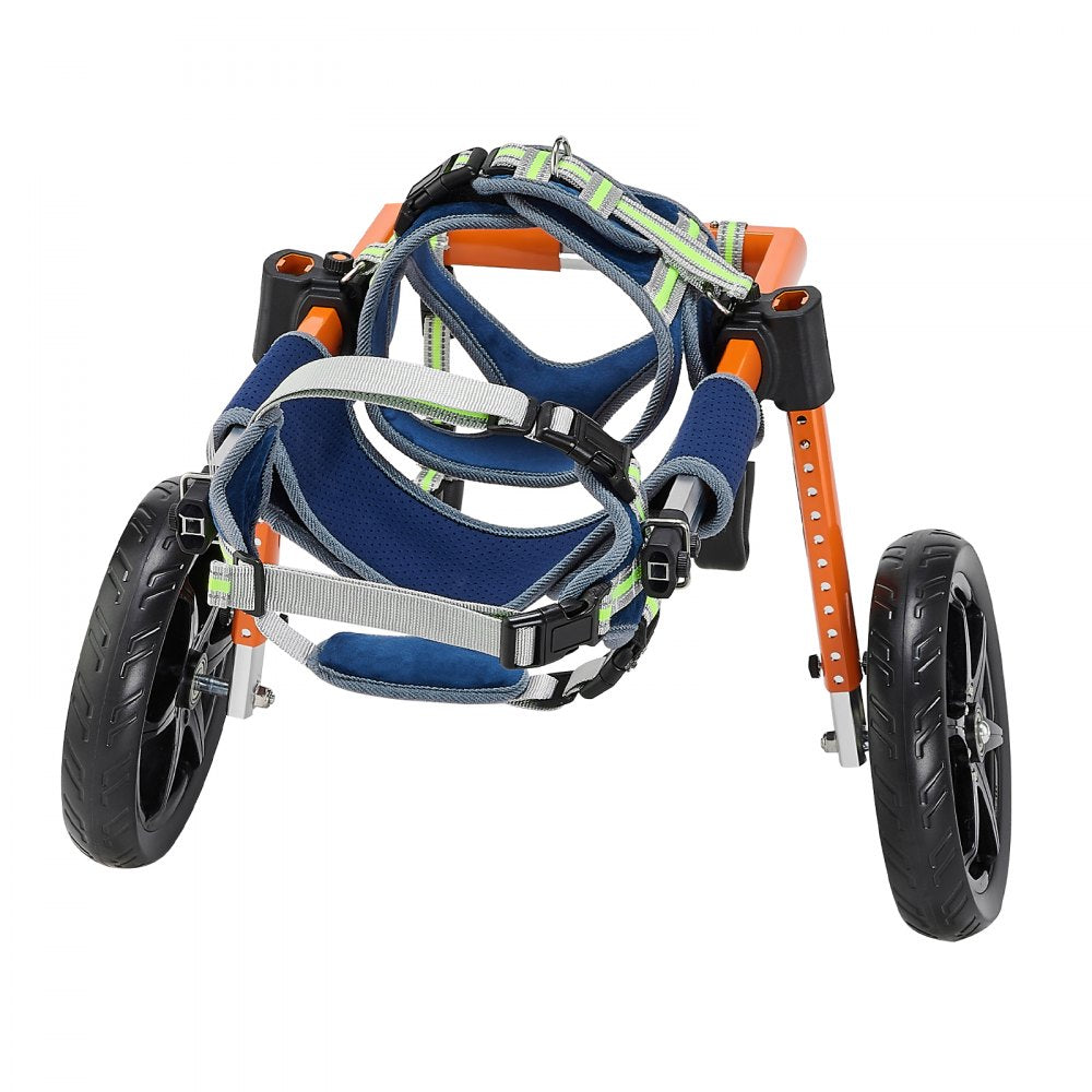 VEVOR Dog Wheelchair for Back Legs, Lightweight 2 Wheels Pet Wheelchair, Height, Width & Length Adjustable, Dog Cart with Shock-Absorbing Wheels, for Injured, Disabled Dogs 35-48 lbs, Medium