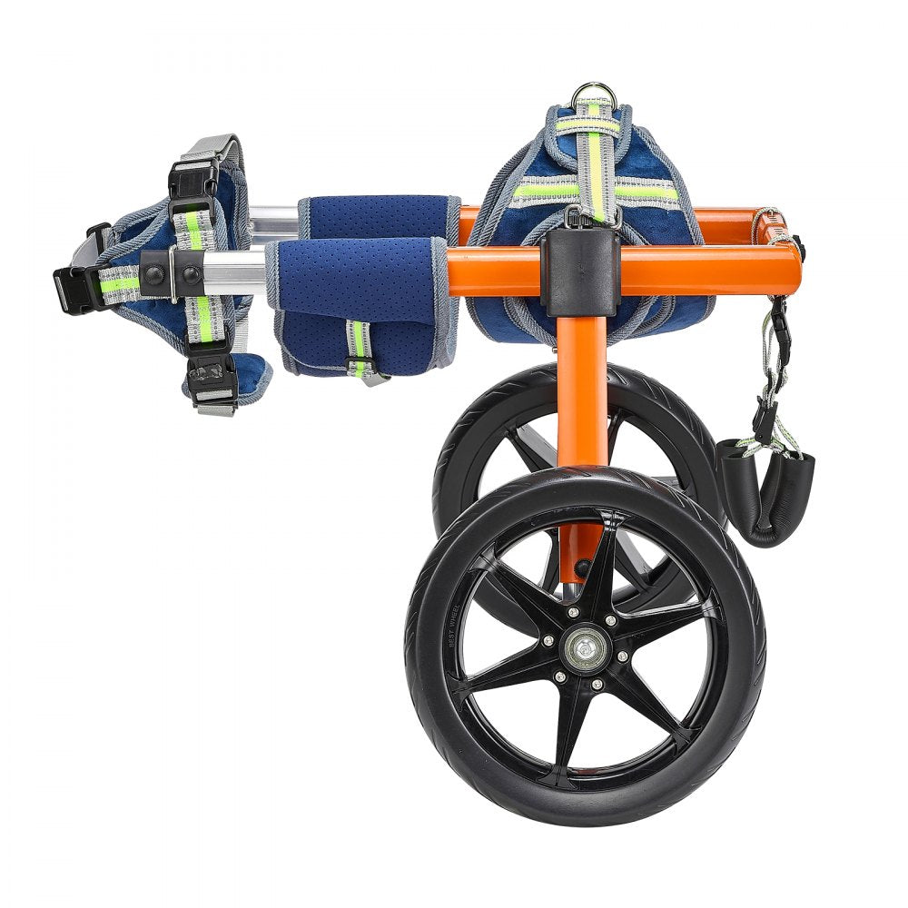 VEVOR Dog Wheelchair for Back Legs, Lightweight 2 Wheels Pet Wheelchair, Height, Width & Length Adjustable, Dog Cart with Shock-Absorbing Wheels, for Injured, Disabled Dogs 35-48 lbs, Medium