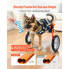 VEVOR Dog Wheelchair for Back Legs, Lightweight 2 Wheels Pet Wheelchair, Height, Width & Length Adjustable, Dog Cart with Shock-Absorbing Wheels, for Injured, Disabled Dogs 48-88 lbs, Large