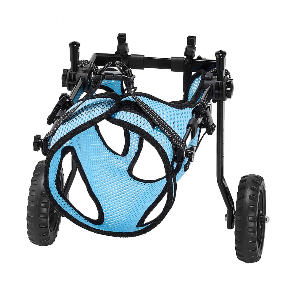 VEVOR Dog Wheelchair for Back Legs, Adjustable 2 Wheels Pet Wheelchair, Lightweight  Dog Cart with Shock-Absorbing Wheels, Mobility Support Wheel Chair for Disabled Injured Dogs up to 33lbs, Medium
