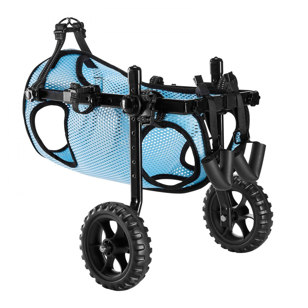 VEVOR Dog Wheelchair for Back Legs, Adjustable 2 Wheels Pet Wheelchair, Lightweight  Dog Cart with Shock-Absorbing Wheels, Mobility Support Wheel Chair for Disabled Injured Dogs up to 33lbs, Medium