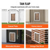 VEVOR Pet Door Replacement Flap, Compatible with VEVOR Flap Pet Doors, Measures 8.25" x 12.25" Longer Lasting, Weather-proof, Thickened PVC Dog Door Replacement Flap with Long Magnetic Strip (Medium)