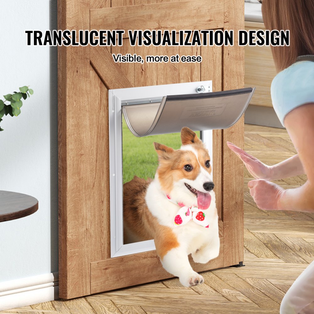 VEVOR Pet Door Replacement Flap, Compatible with VEVOR Flap Pet Doors, Measures 5.25" x 8.13" Longer Lasting, Weather-proof, Thickened PVC Dog Door Replacement Flap with Long Magnetic Strip (Small)