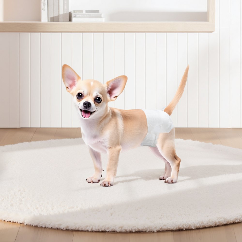 VEVOR Disposable Dog Diapers, Super Absorbent Female Dog Diapers, 360° Leak-Proof Female Doggy Pet Diaper with Wetness Indicator for Heat Period, Training, Incontinence - XS, 96 Count (2 Packs of 48)