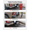 VEVOR Hitch Step for 2 Inch Receiver, Universal Rear Bumper Guard Protector with 350 LBS Load Capacity, Wide & Non-Slip Tow Hitch Step with Pin Kit and Stabilizer, Fit for Truck, SUV, Pickup, Trailer