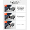 VEVOR Hitch Step for 2 Inch Receiver, Universal Rear Bumper Guard Protector with 350 LBS Load Capacity, Wide & Non-Slip Tow Hitch Step with Pin Kit and Stabilizer, Fit for Truck, SUV, Pickup, Trailer
