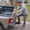 VEVOR Hitch Step for 2 Inch Receiver, Universal Rear Bumper Guard Protector with 350 LBS Load Capacity, Wide & Non-Slip Tow Hitch Step with Pin Kit and Stabilizer, Fit for Truck, SUV, Pickup, Trailer