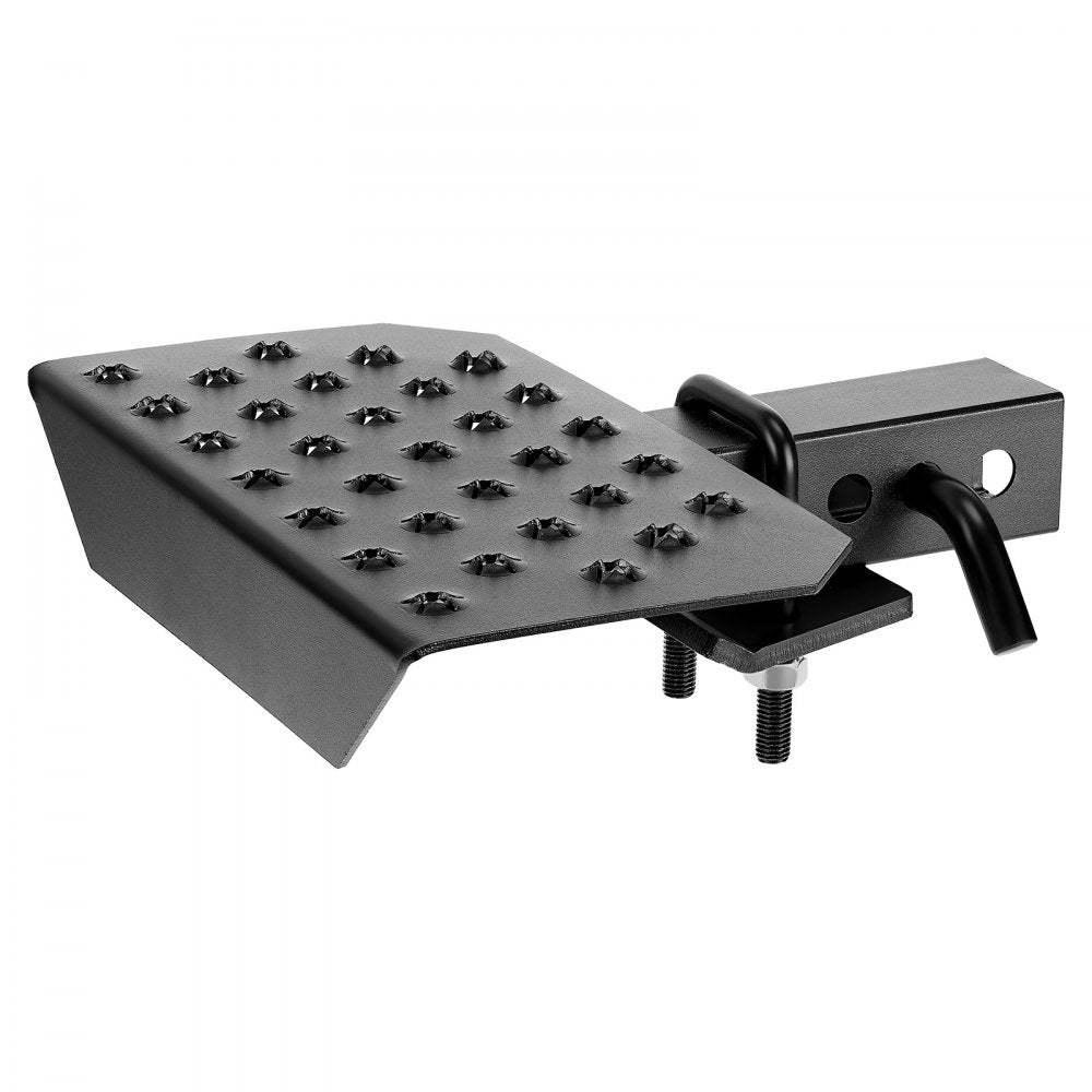 VEVOR Hitch Step for 2 Inch Receiver, Universal Rear Bumper Guard Protector with 350 LBS Load Capacity, Wide & Non-Slip Tow Hitch Step with Pin Kit and Stabilizer, Fit for Truck, SUV, Pickup, Trailer