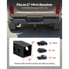 VEVOR Hitch Step for 2 Inch Receiver, Universal Rear Bumper Guard Protector with 350 LBS Load Capacity, Wide & Non-Slip Tow Hitch Step with Pin Kit and Stabilizer, Fit for Pickup, Trailer, Truck, SUV