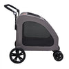VEVOR Pet Stroller, 4 Wheels Dog Stroller with Brakes, 160lbs Weight Capacity, Portable Puppy Stroller Carrier with Breathable Mesh Windows & Height-Adjustable Height, Animal Stroller for Cats & Dogs