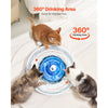 VEVOR Ceramic Cat Water Fountain, 2.1L/71oz Cupcake Pet Fountain, Porcelain Cat Water Dispenser with Ultra-Quiet Pump, 360° Drinking Area and Multi-Layer Filtration System, for Cats and Dogs (Blue)