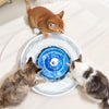 VEVOR Ceramic Cat Water Fountain, 2.1L/71oz Cupcake Pet Fountain, Porcelain Cat Water Dispenser with Ultra-Quiet Pump, 360° Drinking Area and Multi-Layer Filtration System, for Cats and Dogs (Blue)