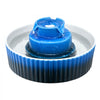 VEVOR Ceramic Cat Water Fountain, 2.1L/71oz Cupcake Pet Fountain, Porcelain Cat Water Dispenser with Ultra-Quiet Pump, 360° Drinking Area and Multi-Layer Filtration System, for Cats and Dogs (Blue)