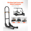 VEVOR Golf Cart Grab Bar, 17.7 x 9.3 x 35.6 Inch, Compatible with Most Golf Carts with Metal Footplates, No Modification Needed, 27.5 to 33.5 Inch Height Adjustable Carbon Steel Rear Seat Grab Bar