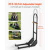 VEVOR Golf Cart Grab Bar, 17.7 x 9.3 x 35.6 Inch, Compatible with Most Golf Carts with Metal Footplates, No Modification Needed, 27.5 to 33.5 Inch Height Adjustable Carbon Steel Rear Seat Grab Bar