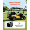 VEVOR Golf Cart Grab Bar, 17.7 x 9.3 x 35.6 Inch, Compatible with Most Golf Carts with Metal Footplates, No Modification Needed, 27.5 to 33.5 Inch Height Adjustable Carbon Steel Rear Seat Grab Bar