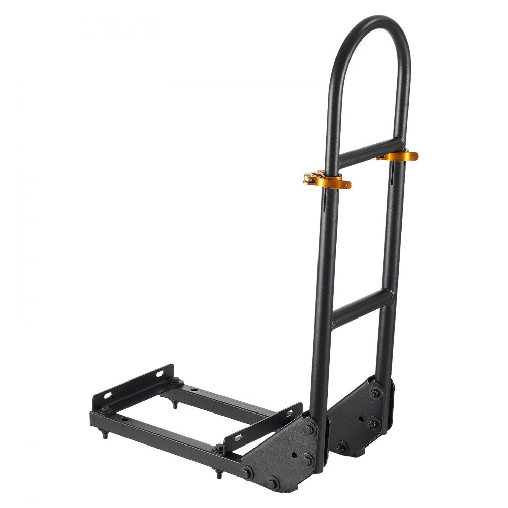 VEVOR Golf Cart Grab Bar, 17.7 x 9.3 x 35.6 Inch, Compatible with Most Golf Carts with Metal Footplates, No Modification Needed, 27.5 to 33.5 Inch Height Adjustable Carbon Steel Rear Seat Grab Bar