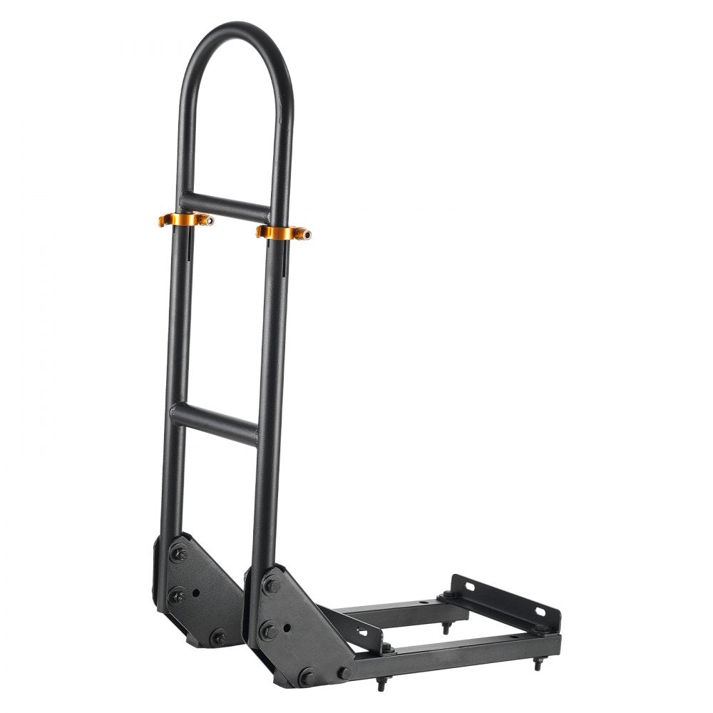 VEVOR Golf Cart Grab Bar, 17.7 x 9.3 x 35.6 Inch, Compatible with Most Golf Carts with Metal Footplates, No Modification Needed, 27.5 to 33.5 Inch Height Adjustable Carbon Steel Rear Seat Grab Bar