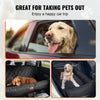 VEVOR Dog Car Seat, Waterproof Dog Booster Seat for Car, Pet Car Seat with Clip-On Safety Leash, PP Cotton Filling, Dog Car Bed for Medium & Large Dog up to 100 lbs, Black