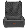 VEVOR Dog Car Seat, Dog Booster Seat for Car with A Storage Pocket, Clip-On Safety Leash, Sponge and PP Cotton Filling, Dog Car Bed for Small & Medium Dog up to 40lbs, Black