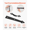 VEVOR Magnetic Garage Door Hardware Kit, Decorative Garage Door Hinges Handles, Black Carriage House Accents, No Installation Needed, 4 Hinges and 2 Handles for Barn Gate Curb Appeal