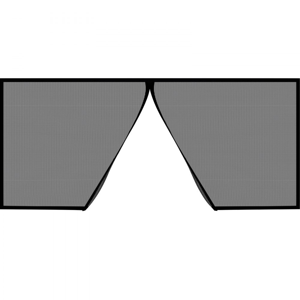VEVOR Garage Door Screen, 16 x 7 ft for 2 Cars, 5.2 lbs Heavy-Duty Fiberglass Mesh for Quick Entry with Self Sealing Magnet and Weighted Bottom, Kids / Pets Friendly, Easy to Install and Retractable