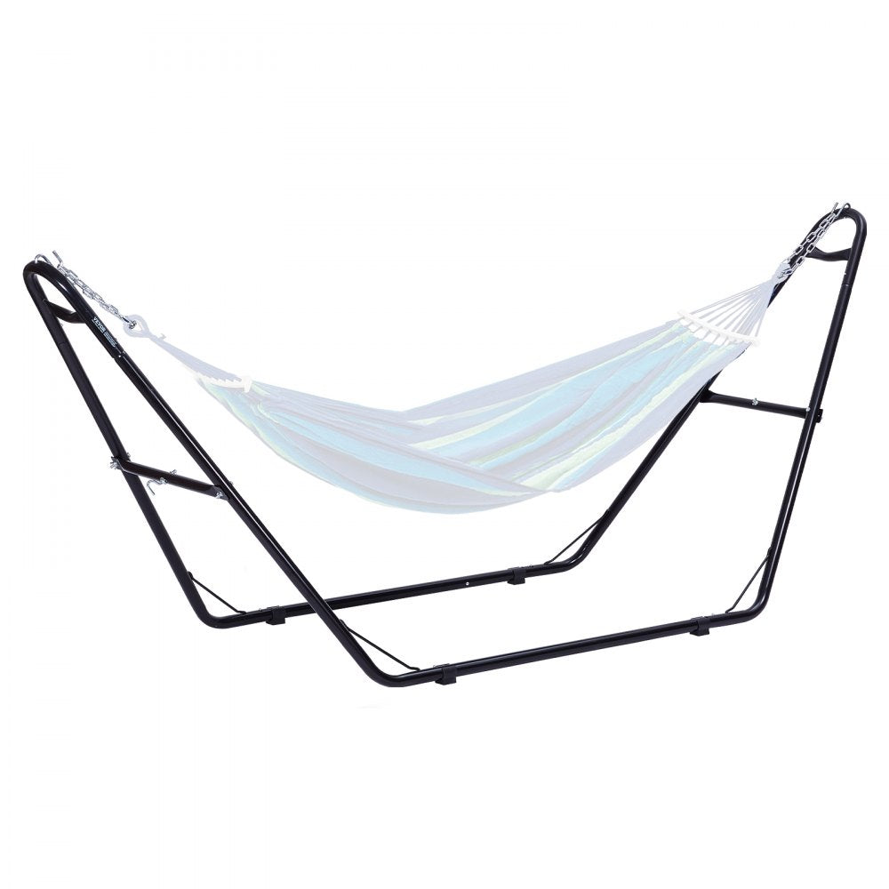 VEVOR Universal 2 Person Hammock Stand, Adjustable Heavy Duty 550 lbs Capacity Hammock Stand Fits 8-13 ft Hammocks for Outdoor and Indoor Portable Hammock Stand with Chain, Hook, and Carrying Bag