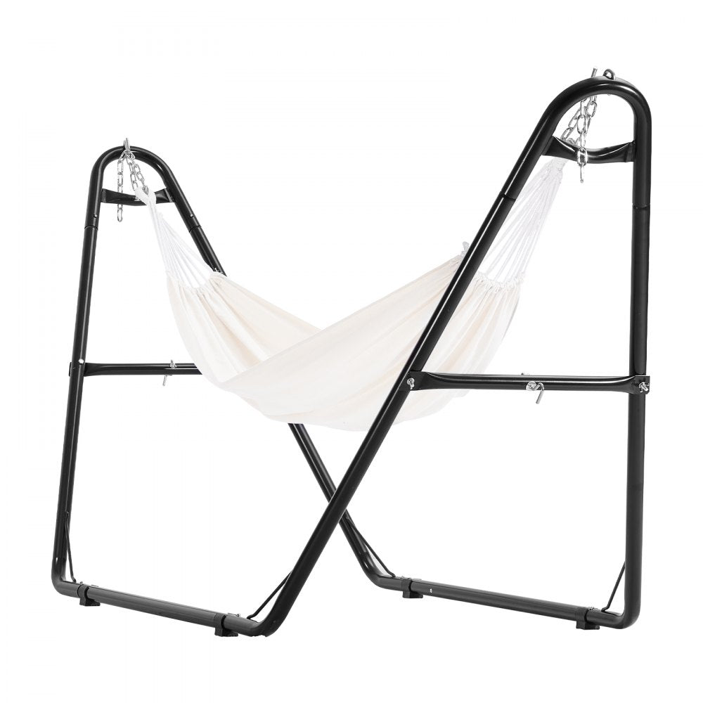 VEVOR Universal 2 Person Hammock Stand, Adjustable Heavy Duty 550 lbs Capacity Hammock Stand Fits 8-13 ft Hammocks for Outdoor and Indoor Portable Hammock Stand with Chain, Hook, and Carrying Bag