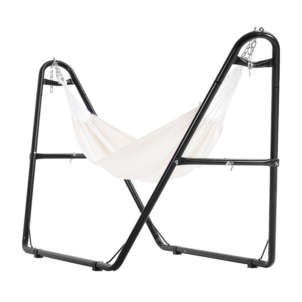VEVOR Universal 2 Person Hammock Stand, Adjustable Heavy Duty 550 lbs Capacity Hammock Stand Fits 7.5-13.5 ft Hammocks for Outdoor and Indoor Portable Hammock Stand with Chain, Hook, and Carrying Bag
