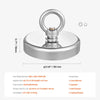 VEVOR Fishing Magnet, 1000 LBS/454 Kg Pulling Force Super Strong Neodymium Fishing Magnet, Rare Earth Magnet with Handle Diameter 2.72 in/69 mm for Retrieving in River, Magnetic Fishing, Heavy Hanging