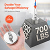 VEVOR Fishing Magnet, 700 LBS/318 Kg Pulling Force Super Strong Neodymium Fishing Magnet, Rare Earth Magnet with Handle Diameter 2.36 in/60 mm for Retrieving in River, Magnetic Fishing, Heavy Hanging