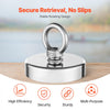 VEVOR Fishing Magnet, 700 LBS/318 Kg Pulling Force Super Strong Neodymium Fishing Magnet, Rare Earth Magnet with Handle Diameter 2.36 in/60 mm for Retrieving in River, Magnetic Fishing, Heavy Hanging