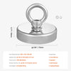 VEVOR Fishing Magnet, 700 LBS/318 Kg Pulling Force Super Strong Neodymium Fishing Magnet, Rare Earth Magnet with Handle Diameter 2.36 in/60 mm for Retrieving in River, Magnetic Fishing, Heavy Hanging