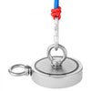 VEVOR Magnet Fishing Kit, 2000 LBS/907 Kg Double-Sided Pulling Force Strong Magnet Fishing Kit, Rare Earth Neodymium Magnetic Fishing Kit Includes Grappling Hook, Heavy Duty Rope, Gloves and Eyebolt