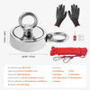 VEVOR Magnet Fishing Kit, 1000 LBS/454 Kg Double-Sided Pulling Force Strong Magnet Fishing Kit, Rare Earth Neodymium Magnetic Fishing Kit Includes Grappling Hook, Heavy Duty Rope, Gloves and Eyebolt