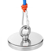 VEVOR Magnet Fishing Kit, 2000 LBS/907 Kg Single-Sided Pulling Force Magnet Fishing Kit, Rare Earth Neodymium Magnetic Fishing Kit Includes Grappling Hook, Heavy Duty Rope, Gloves, Eyebolt, Carry Case