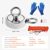VEVOR Magnet Fishing Kit, 1000 LBS/454 Kg Double-Sided Pulling Force Strong Magnet Fishing Kit, Rare Earth Neodymium Magnetic Fishing Kit Includes Grappling Hook, Heavy Duty Rope, Gloves and Eyebolt