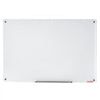 VEVOR Magnetic Glass Whiteboard, Dry Erase Board 36"x24", Wall-Mounted Large White Glassboard Frameless, with Marker Tray, an Eraser and 2 Markers, White