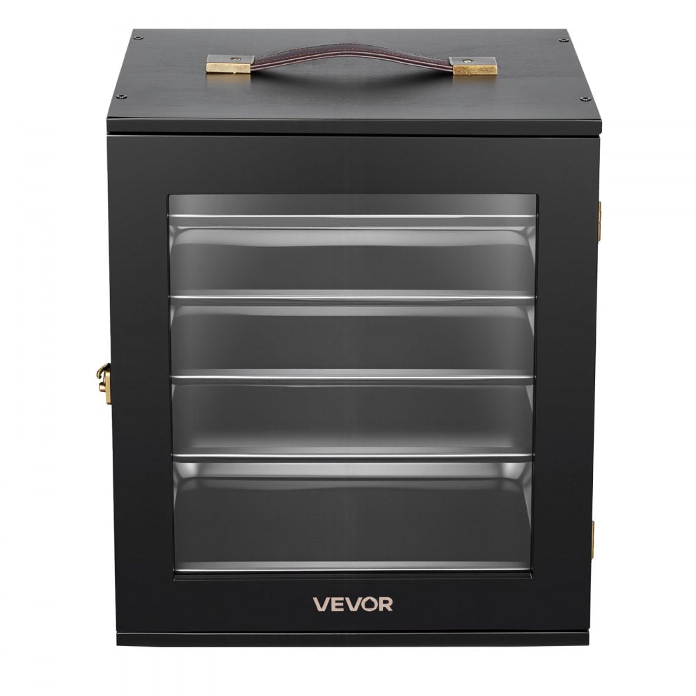 VEVOR Miniatures Storage Case, Warhammer Carrying Case Fits for 2500-3500 Scale Models, Wooden Miniatures Display Holder with 5 Tray & 13 Slots, Miniature Case for Collectible (Minis Not Included)