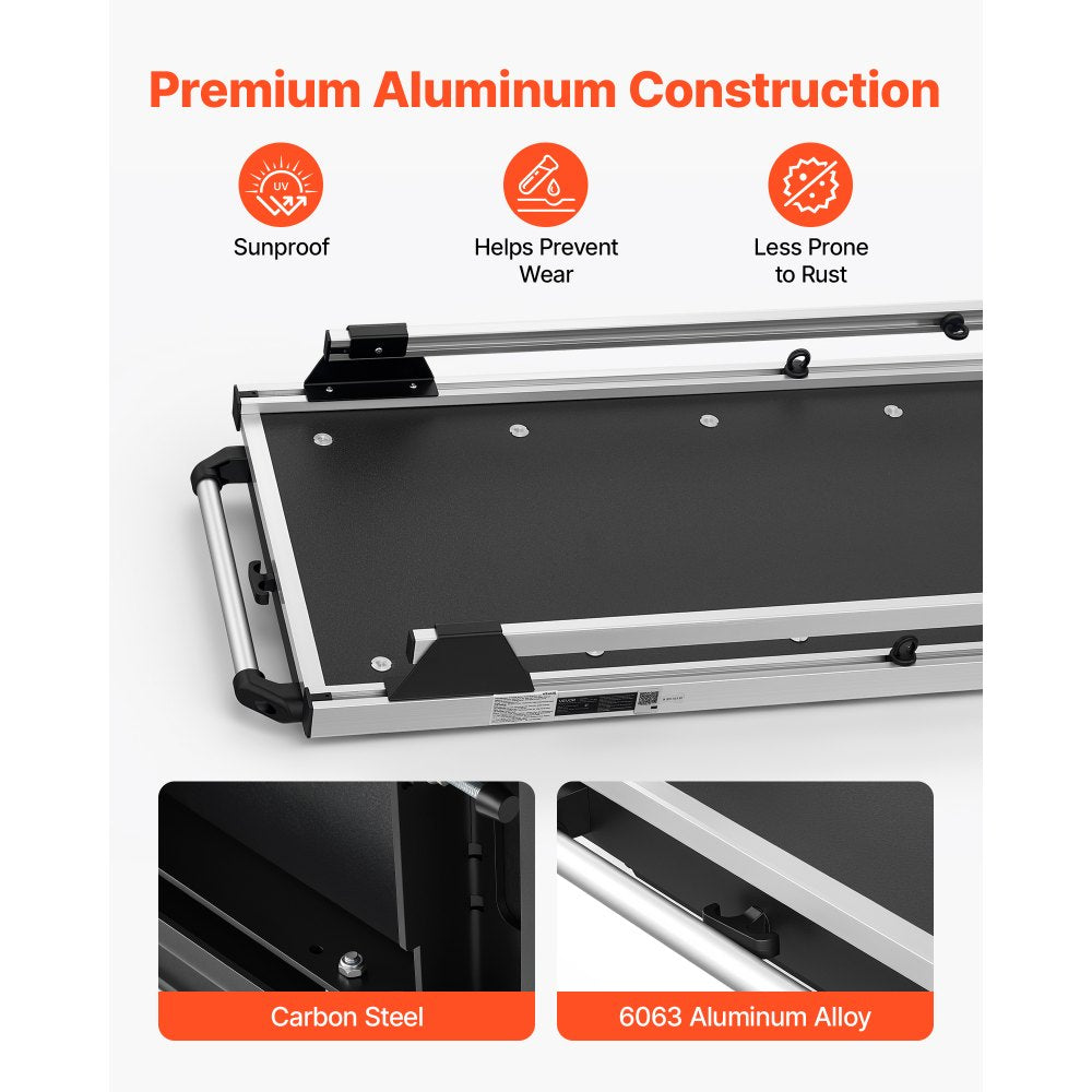 VEVOR Slide-Out Truck Bed Cargo Tray 600 lbs Capacity Fits 5'5"-5'11" Beds, Heavy-Duty Bed Slide, for Full-Size Pickup Trucks, 75% Extension, Easy Tailgate Access, Sliding Storage Organizer System