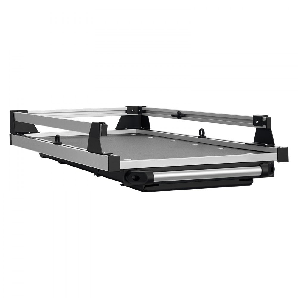 VEVOR Slide-Out Truck Bed Cargo Tray 600 lbs Capacity Fits 5'5"-5'11" Beds, Heavy-Duty Bed Slide, for Full-Size Pickup Trucks, 75% Extension, Easy Tailgate Access, Sliding Storage Organizer System
