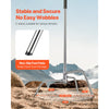 VEVOR C Stand, Max Height 10.83 ft/330 cm, Stainless Steel Heavy Duty Photography Light Stand with 4.8-9.8 ft Adjustable Height, 44 lbs/20 kg Load Capacity for Studio Softbox, Monolight, Reflector