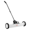VEVOR 24-Inch Magnetic Sweeper with Wheels, 50 lbs Capacity, with Telescoping Magnetic Pickup Tool, Adjustable Handle, Magnetic Pickup Sweeper to Pick Up Nails and Screws, for Workshop, Garage, Yard