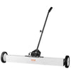 VEVOR 36-Inch Magnetic Sweeper with Wheels, 55 lbs Capacity, with Telescoping Magnetic Pickup Tool, Adjustable Handle, Magnetic Pickup Sweeper to Pick Up Nails and Screws, for Workshop, Garage, Yard