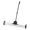 VEVOR 36-Inch Magnetic Sweeper with Wheels, 55 lbs Capacity, with Telescoping Magnetic Pickup Tool, Adjustable Handle, Magnetic Pickup Sweeper to Pick Up Nails and Screws, for Workshop, Garage, Yard