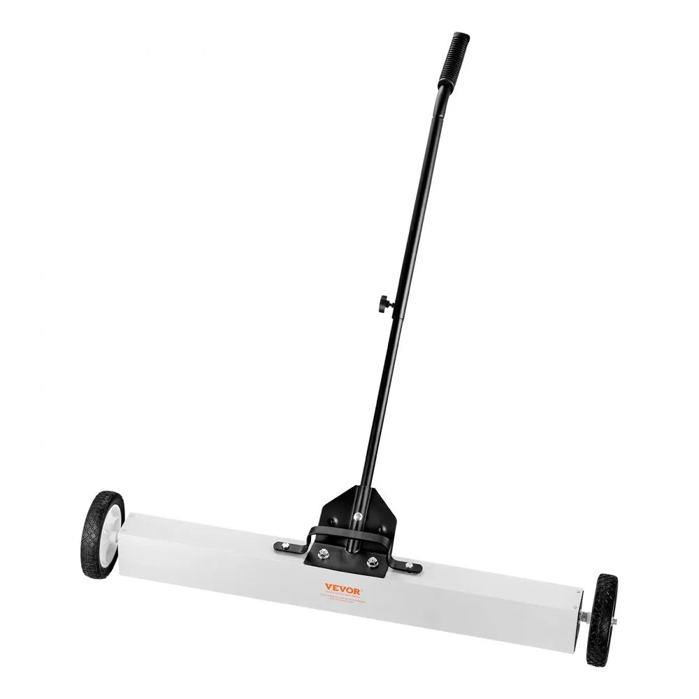 VEVOR 36-Inch Magnetic Sweeper with Wheels, 55 lbs Capacity, with Telescoping Magnetic Pickup Tool, Adjustable Handle, Magnetic Pickup Sweeper to Pick Up Nails and Screws, for Workshop, Garage, Yard