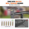 VEVOR Handrails for Outdoor Steps, 29" Length Wall Mount Safety Railings for 1-3 Steps, U-Shaped Handrail with Matte Black Finished, Stair Handrails for Kids, Elderly, Pregnant Women, Disabled