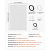 VEVOR Magnetic Window Screen,  58.27 x 39.17 inch PVC and Fiberglass Mesh, White Frames with Black Magnetic Strip and Wind Clips, No Drilling Easy Installation, Magnetic Screen for House Window