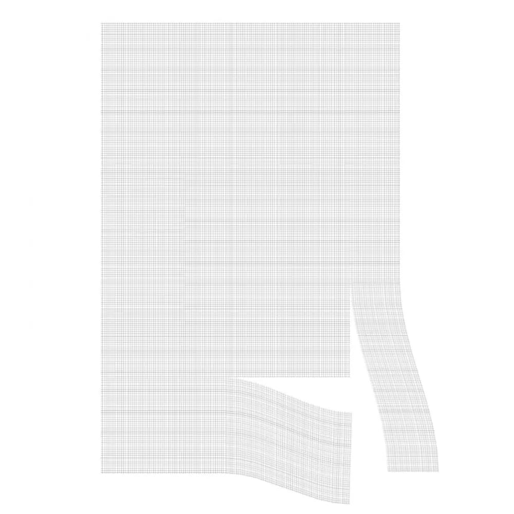 VEVOR Magnetic Window Screen,  58.27 x 39.17 inch PVC and Fiberglass Mesh, White Frames with Black Magnetic Strip and Wind Clips, No Drilling Easy Installation, Magnetic Screen for House Window