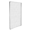 VEVOR Magnetic Window Screen,  58.27 x 39.17 inch PVC and Fiberglass Mesh, White Frames with Black Magnetic Strip and Wind Clips, No Drilling Easy Installation, Magnetic Screen for House Window